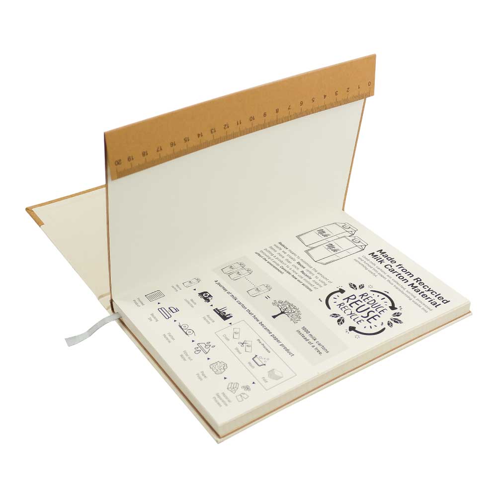 A5 Hard Cover Notebooks, 80 Sheets, 80gsm Milk Papers - Image 4