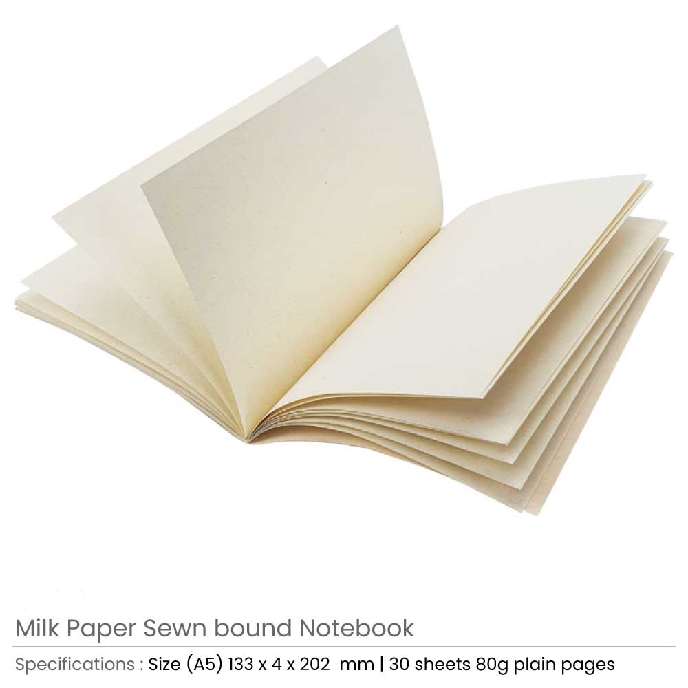 A5 Sewn Bound Notebooks 30 Sheets 80 GSM Paper - Image 3