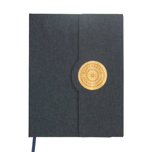 A5 RPET Notebooks with Bamboo & Magnetic Closure - Image 2