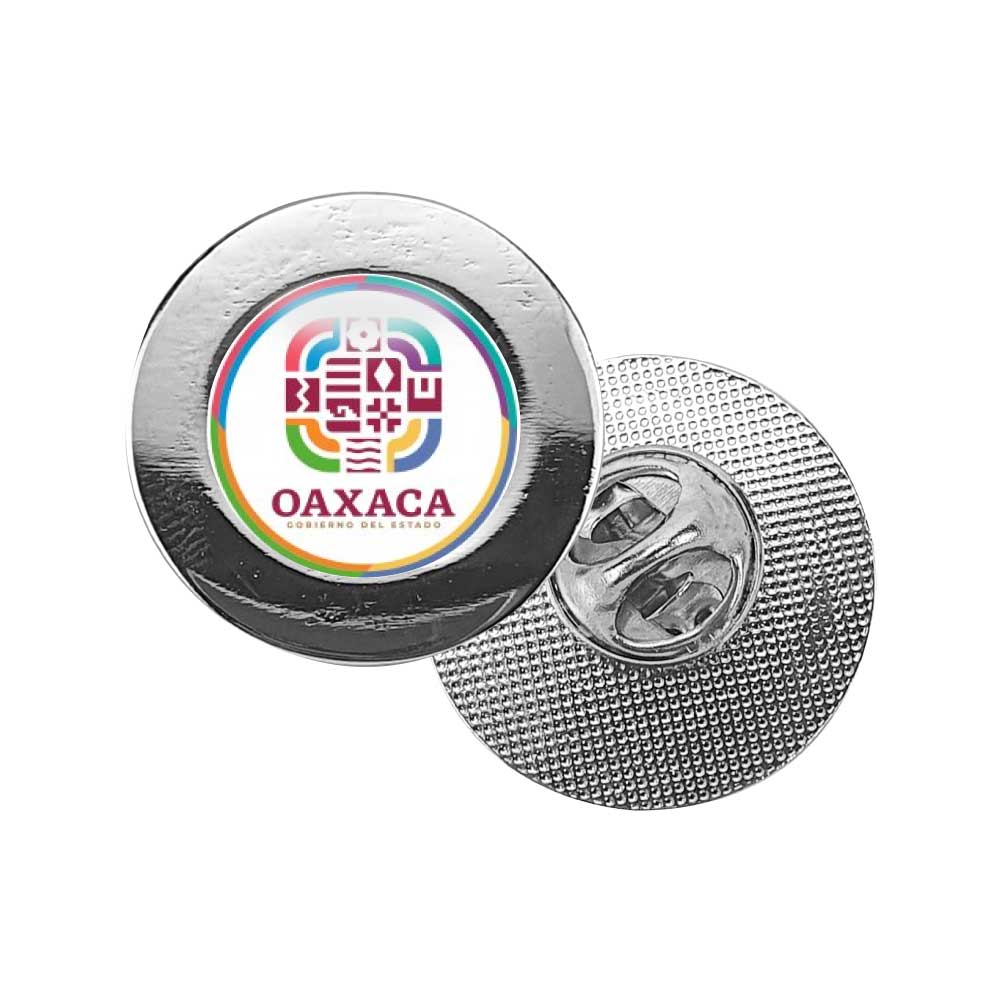 Round Logo Metal Badges with Butterfly Clutch - Image 2