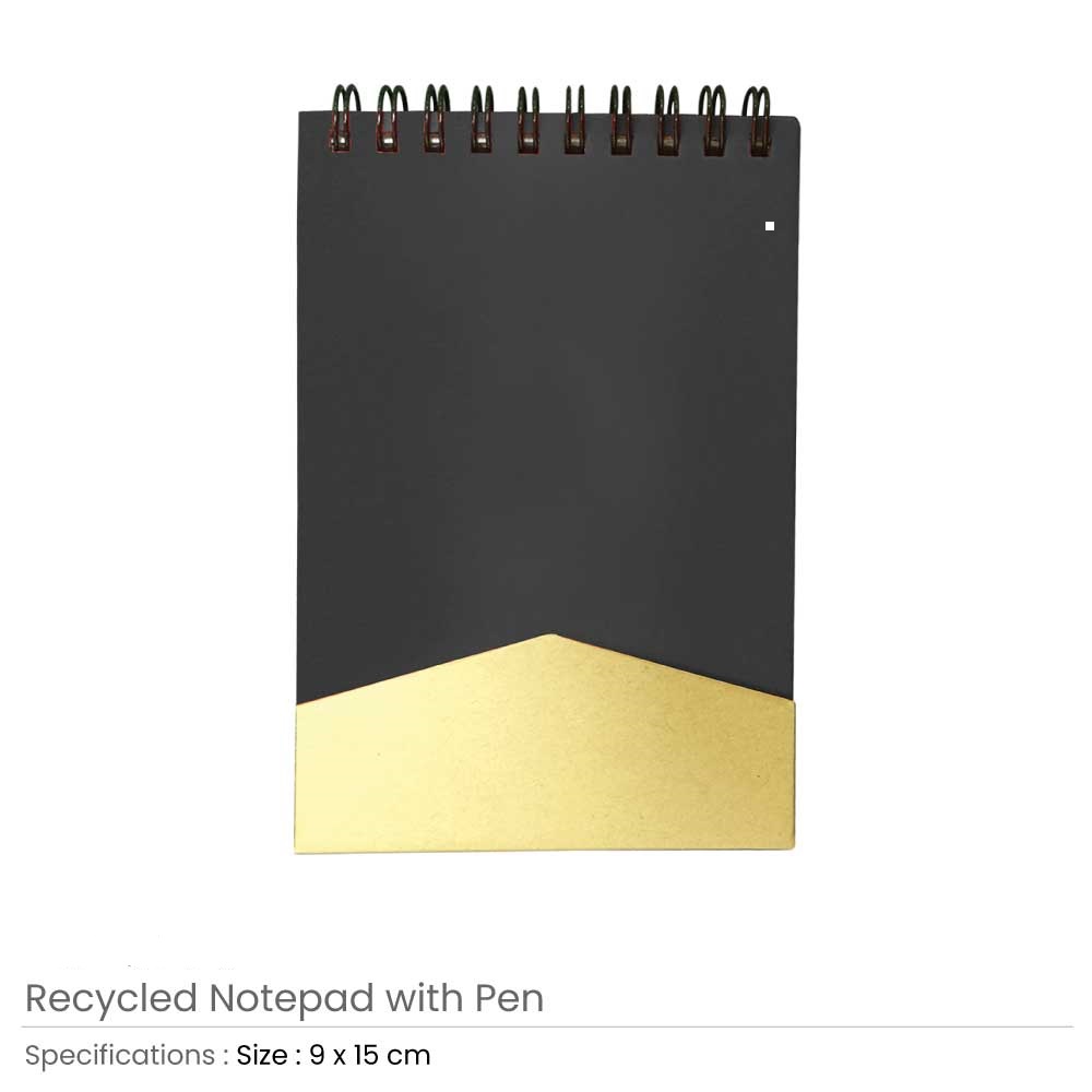 Recycled Notepad with Pen - Image 6