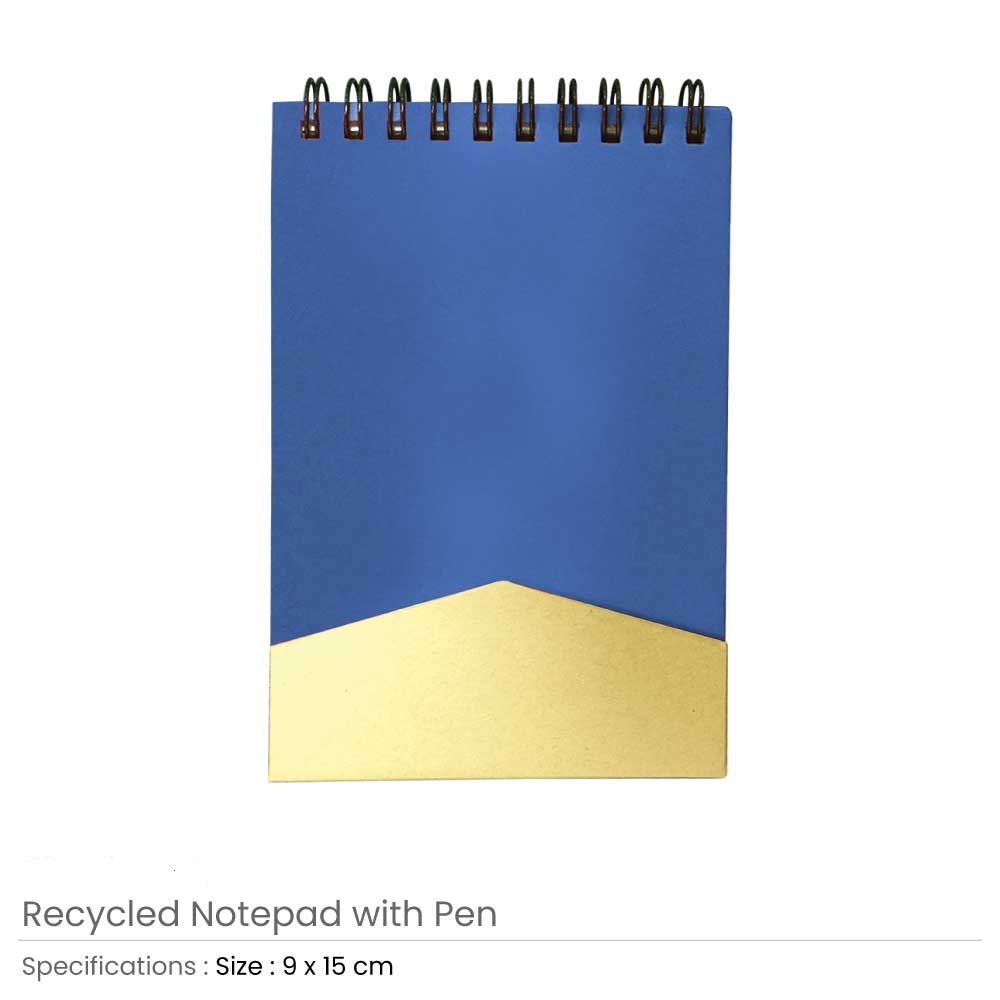 Recycled Notepad with Pen - Image 5