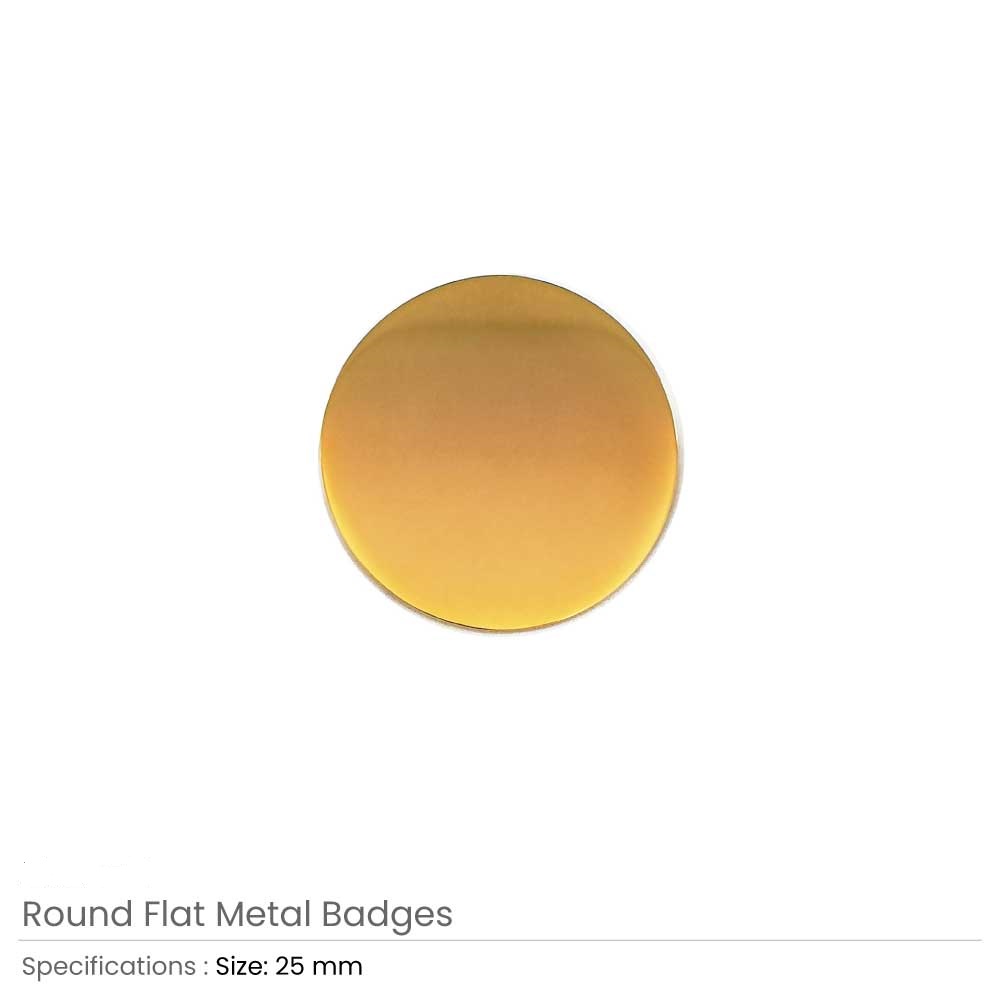 Round Flat Metal Badges 25mm - Image 4