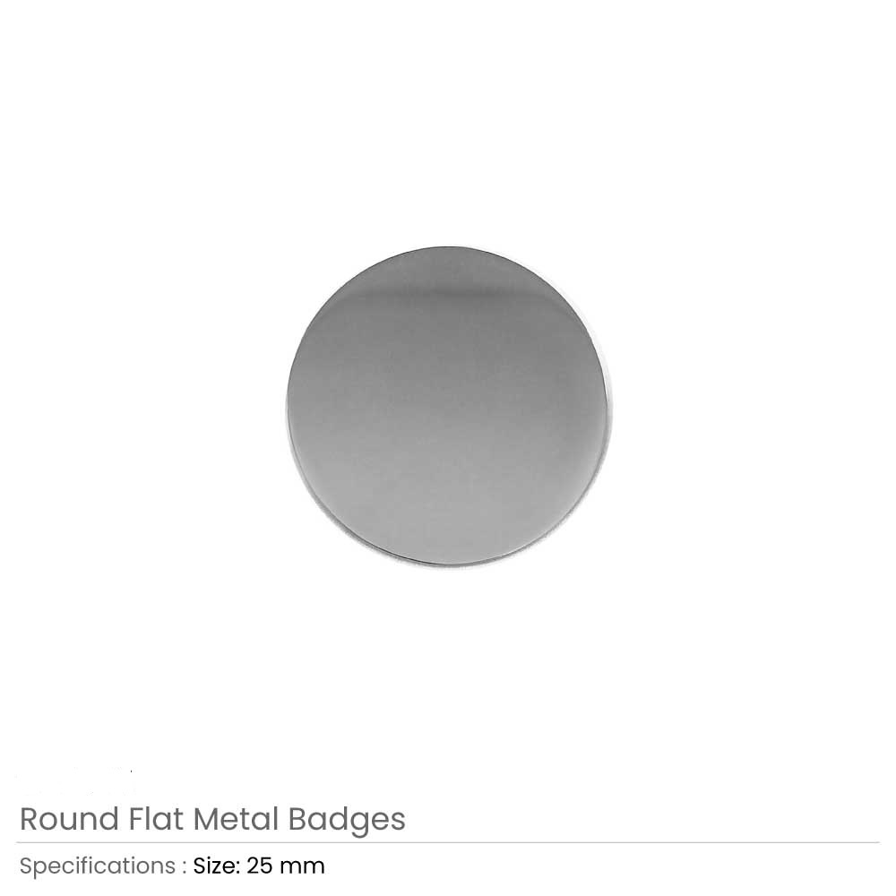 Round Flat Metal Badges 25mm - Image 3