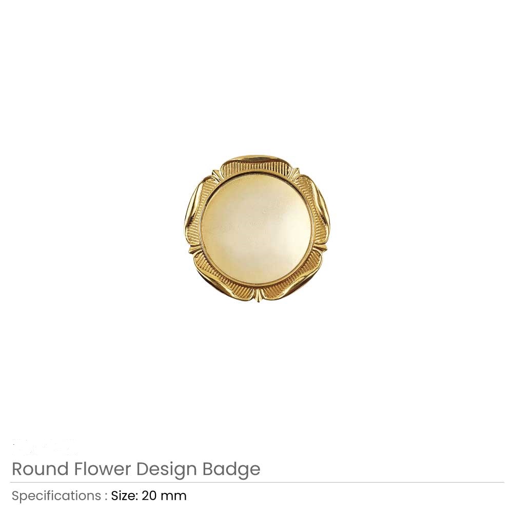 Round Flower Design Logo Badges - Image 3