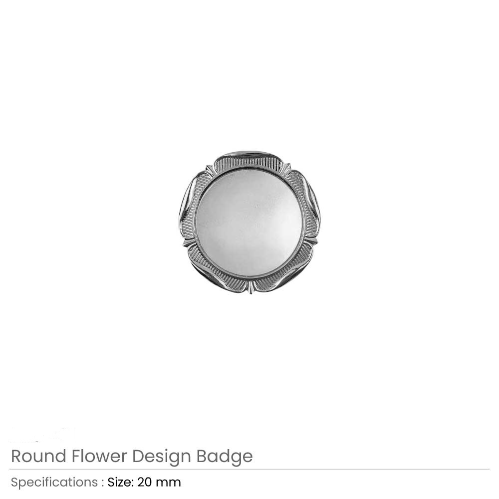 Round Flower Design Logo Badges - Image 4