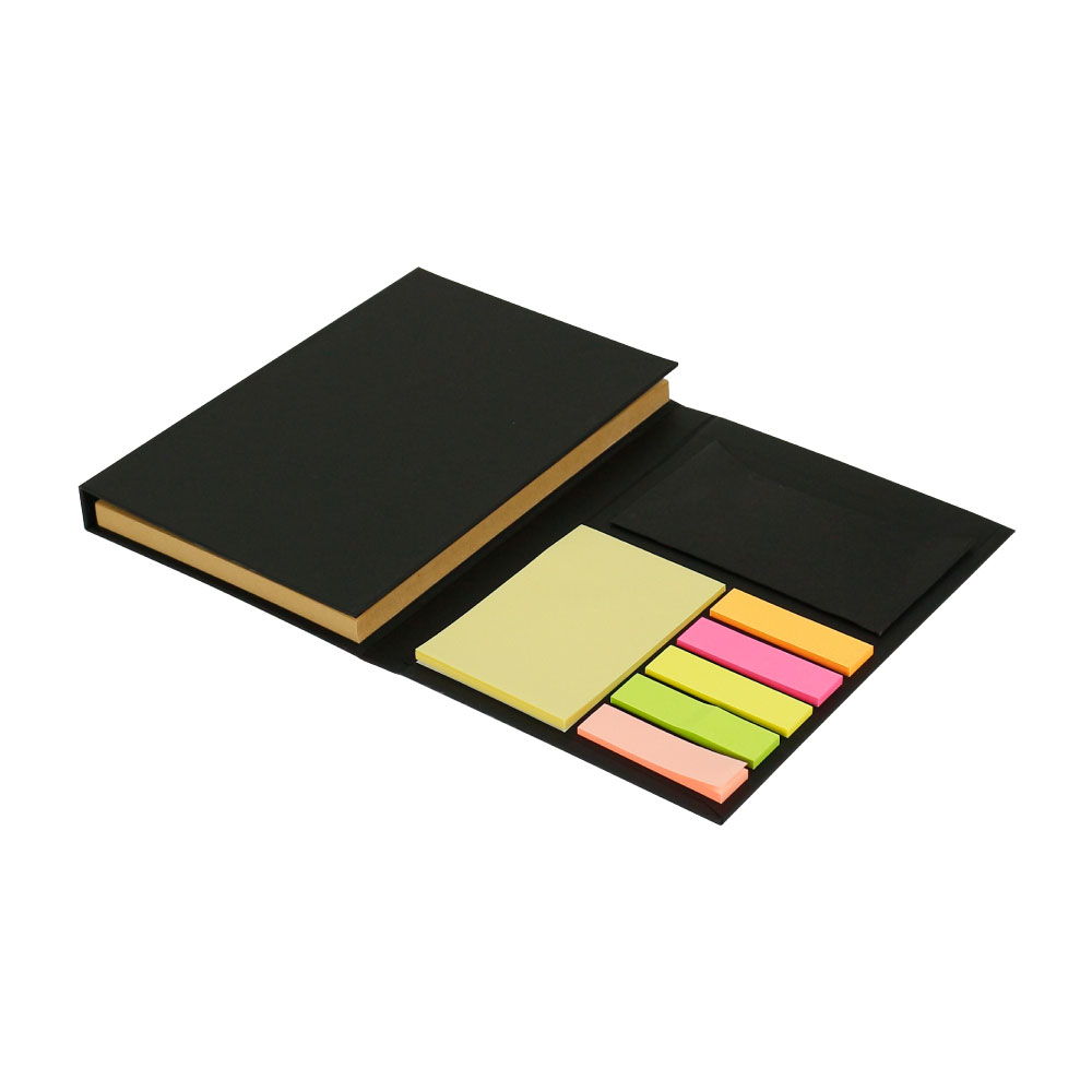 Tri-Fold Notepad with Sticky Notes, Pen, Card Slot and Ruler - Image 5