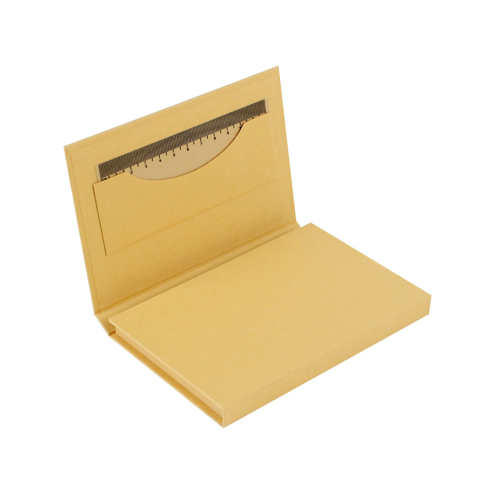 Tri-Fold Notepad with Sticky Notes, Pen, Card Slot and Ruler - Image 6