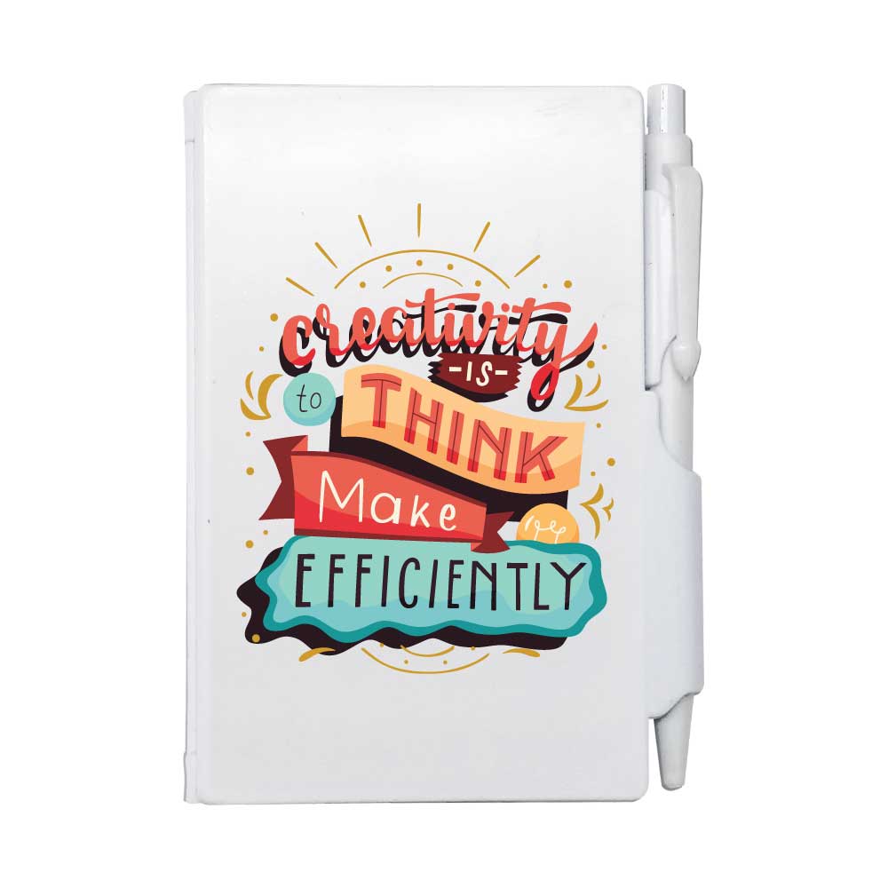 PVC Hard Cover Notepad with Pen - Image 2