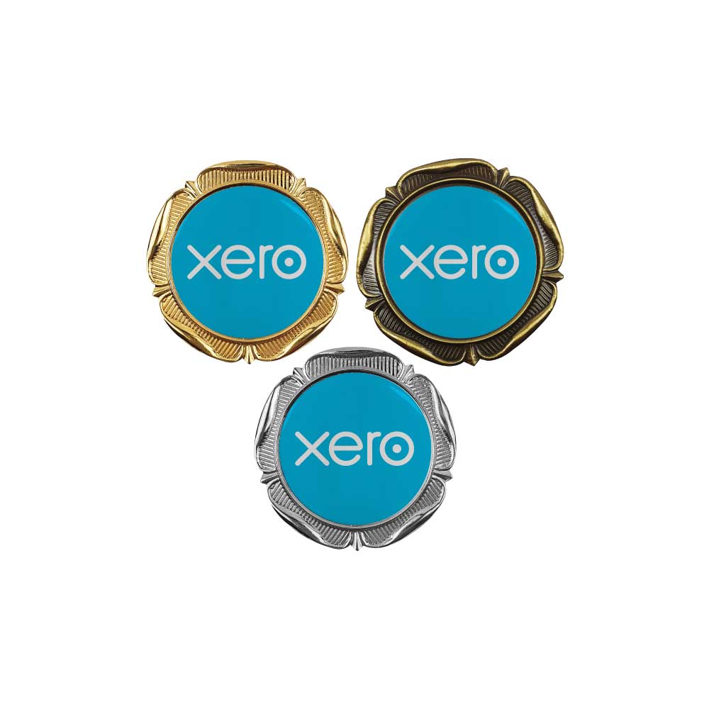 Round Flower Design Logo Badges - Image 2