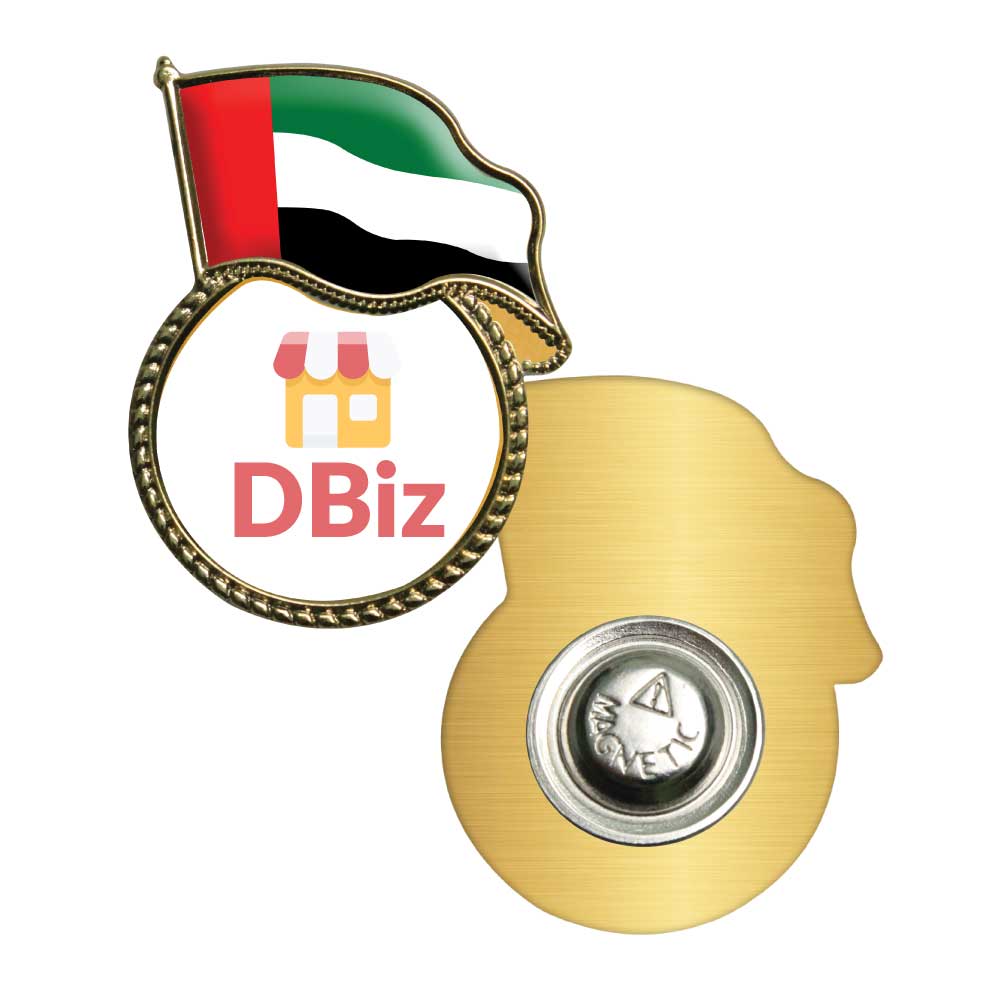 UAE Flag Metal Badges with Magnet - Image 2