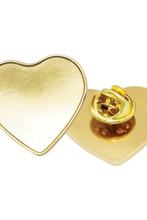 Heart Shape Metal Badges