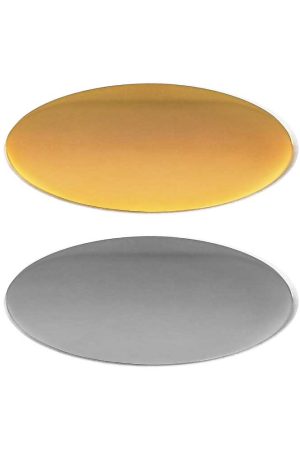 Oval Flat Metal Badges