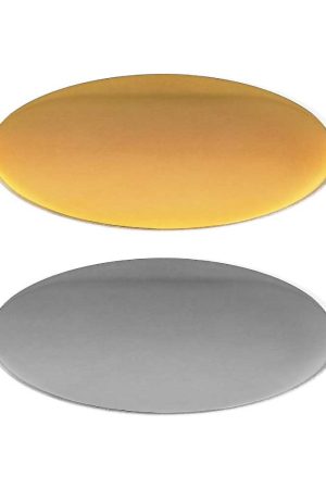 Oval Flat Metal Badges