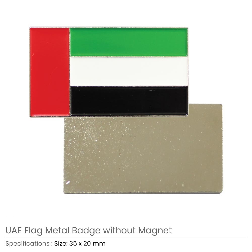 UAE Flag Metal Badges Rectangle - Image 2