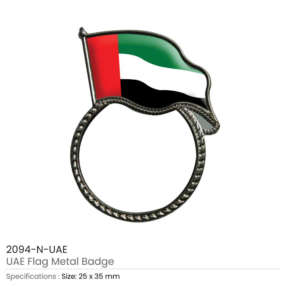 UAE Flag Metal Badges - Image 5