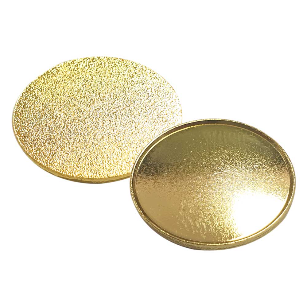 Gold Round Metal Badges - Image 2