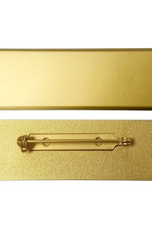 Gold Brass Name Badges with Safety Pin