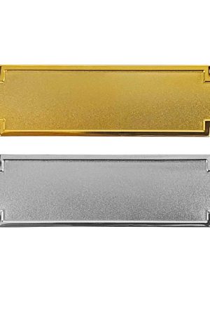 Metal Name Badges in Gold and Silver Colors
