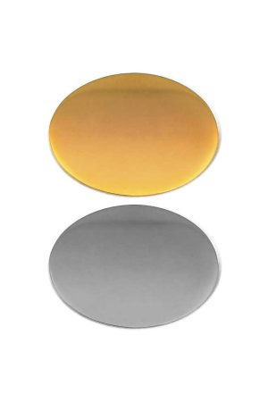 Oval Flat Metal Badges