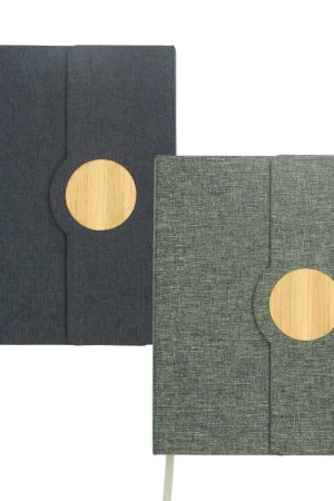 A5 RPET Notebooks with Bamboo & Magnetic Closure