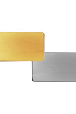 Rectangular Flat Metal Badges