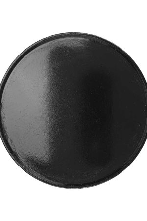Round Black Metal Badges without Attachment