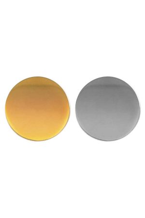 Round Flat Metal Badges 15mm