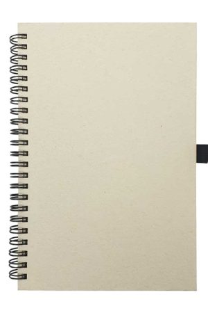 A5 Size Milk Paper Spiral Notebooks, 70 Sheets 80 GSM