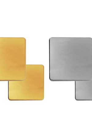 Square Flat Metal Badges