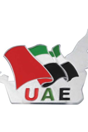 UAE Map Shape Flag Badges