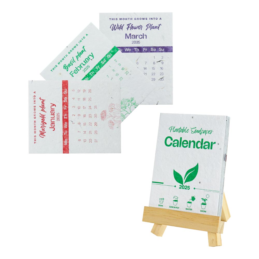 2025 Table Calendars with Plantable Seeds - Image 3