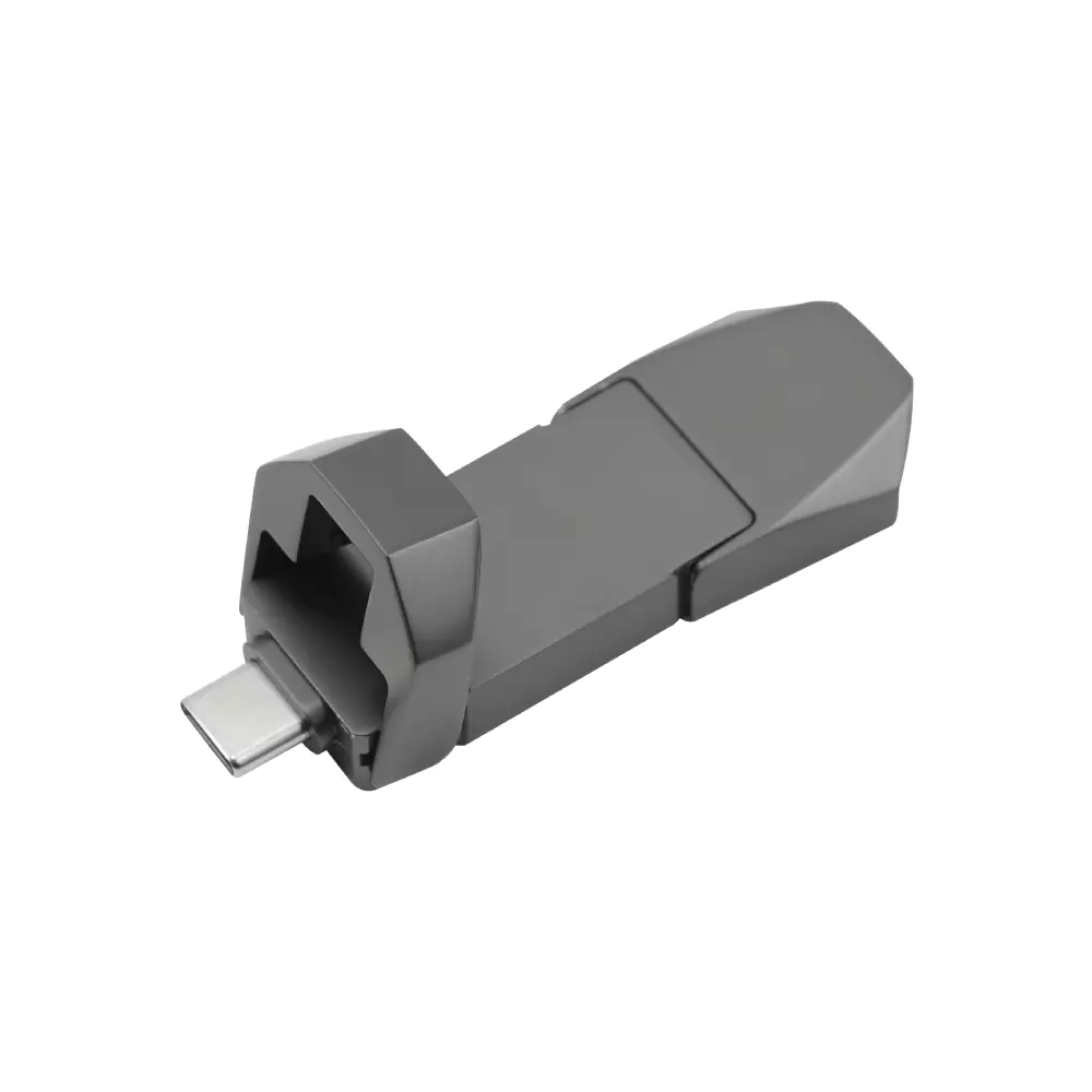 OTG USB Flip in Gun Metal 32GB V. 3.0 Type C Flip Magnetic Cap - Image 5