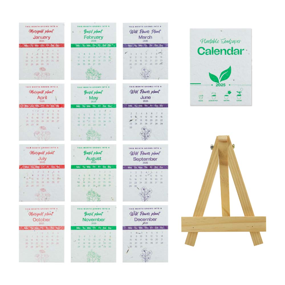 2025 Table Calendars with Plantable Seeds - Image 4