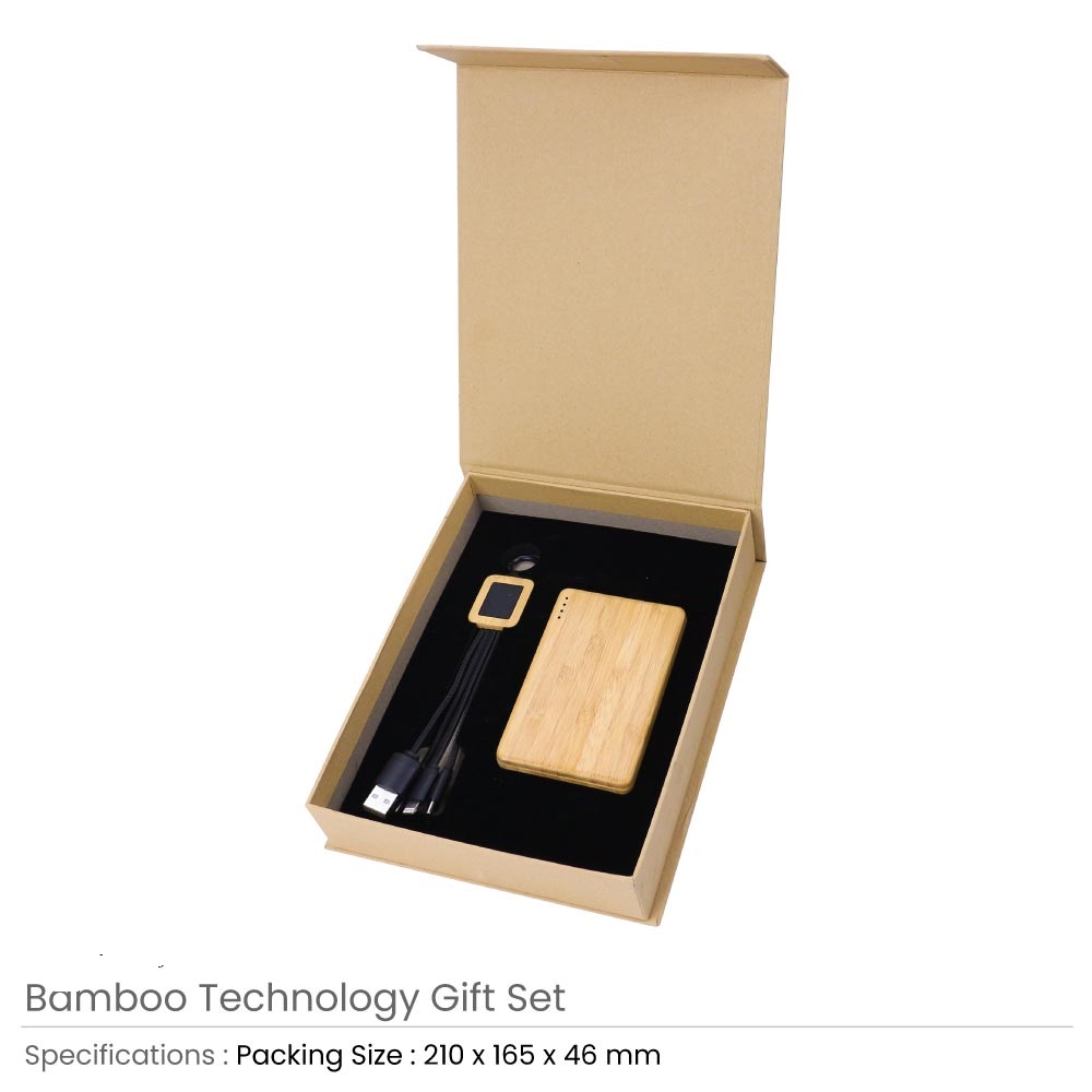 Bamboo Technology Gift Sets in Kraft Gift Box - Image 3