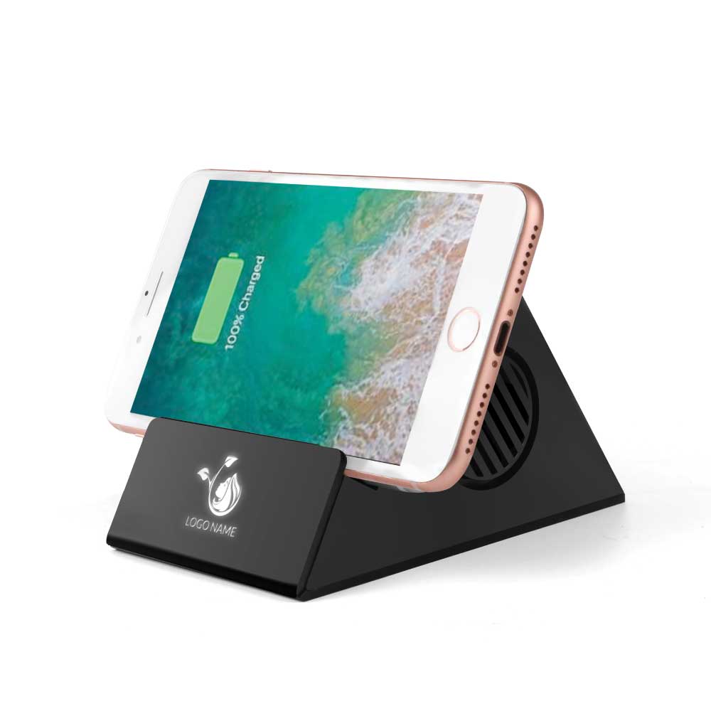 Light-up Logo Bluetooth Speaker & 5W Wireless Charger - Image 4