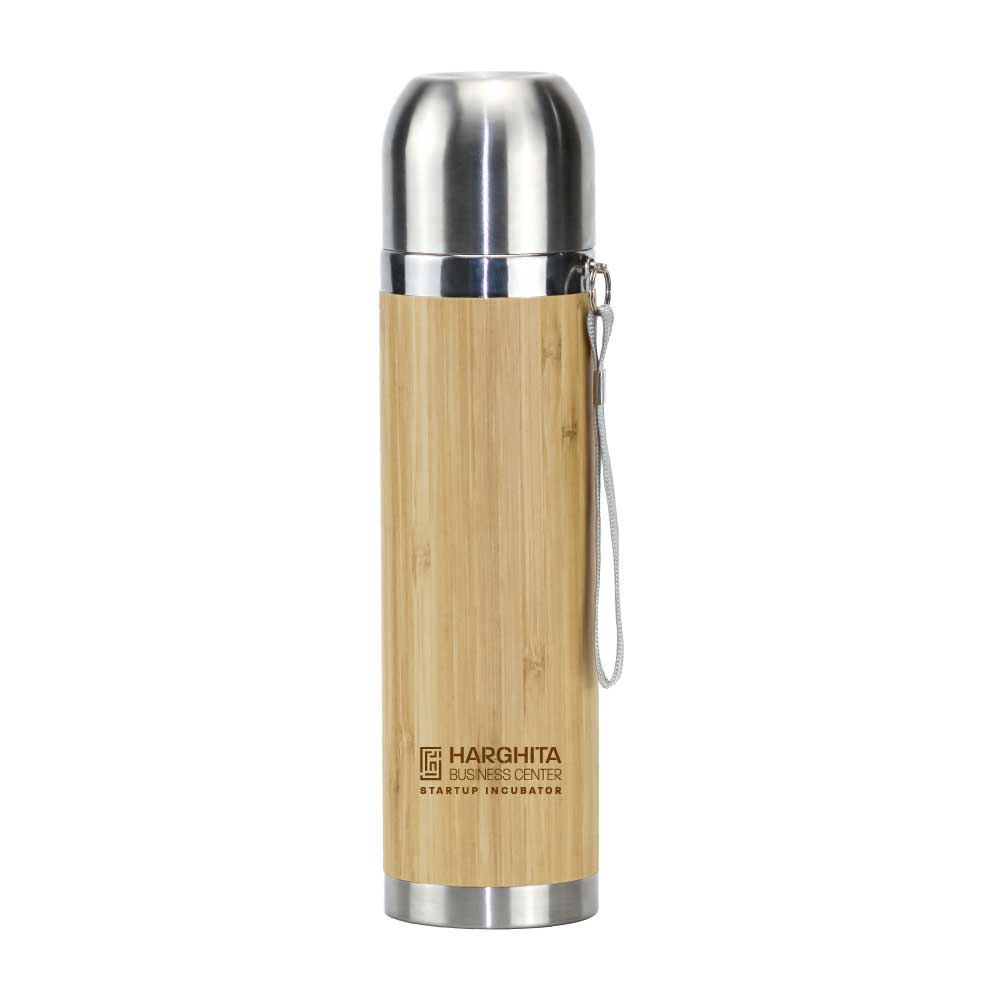 Promotional Bamboo Flask - Image 3