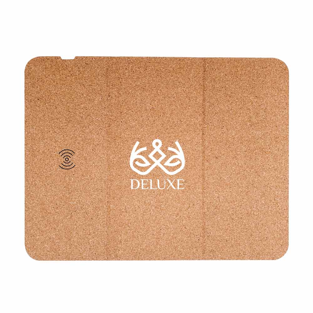 Cork Foldable Mousepads with 10W Wireless Charging - Image 2