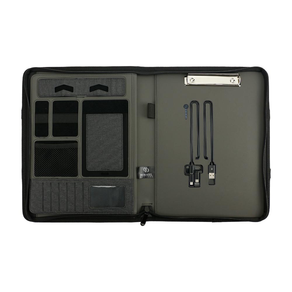 Dorniel Portfolio A4, Wireless Powerbank 8000mAh & LED Logo - Image 4