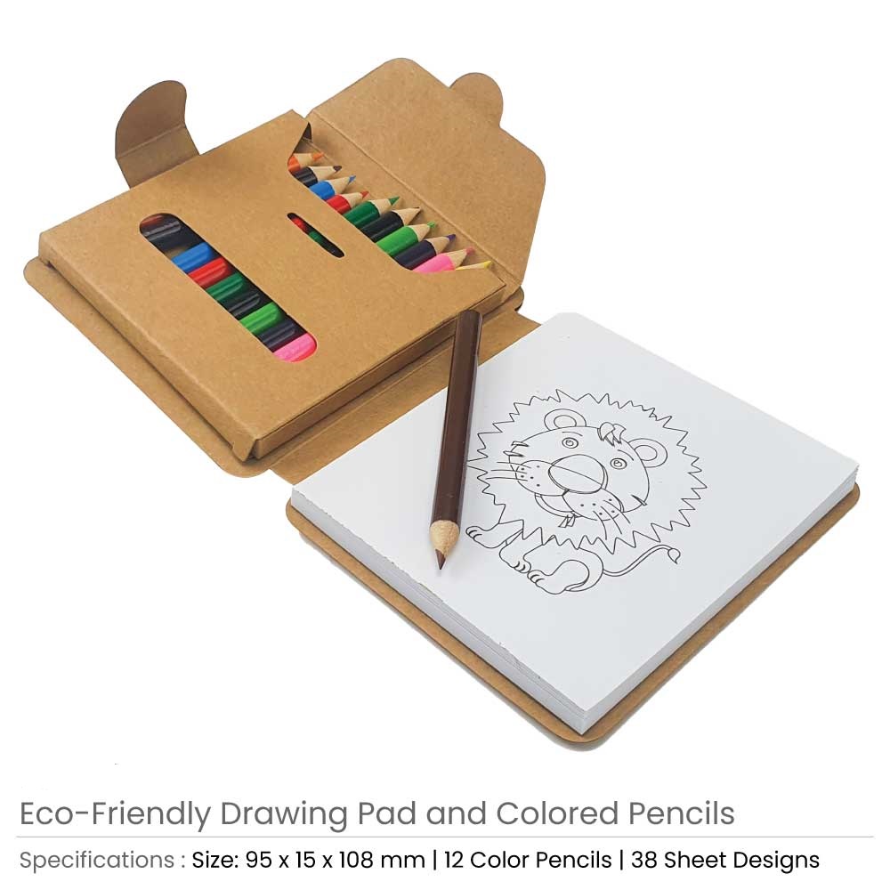 Drawing Pad with Color Pencils - Image 3