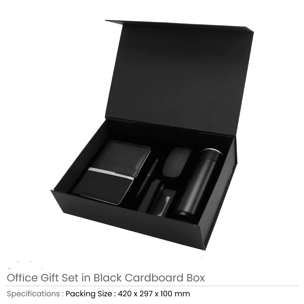 Office Gift Sets in a Black Cardboard Gift Box 360-GS-033-P - Image 3