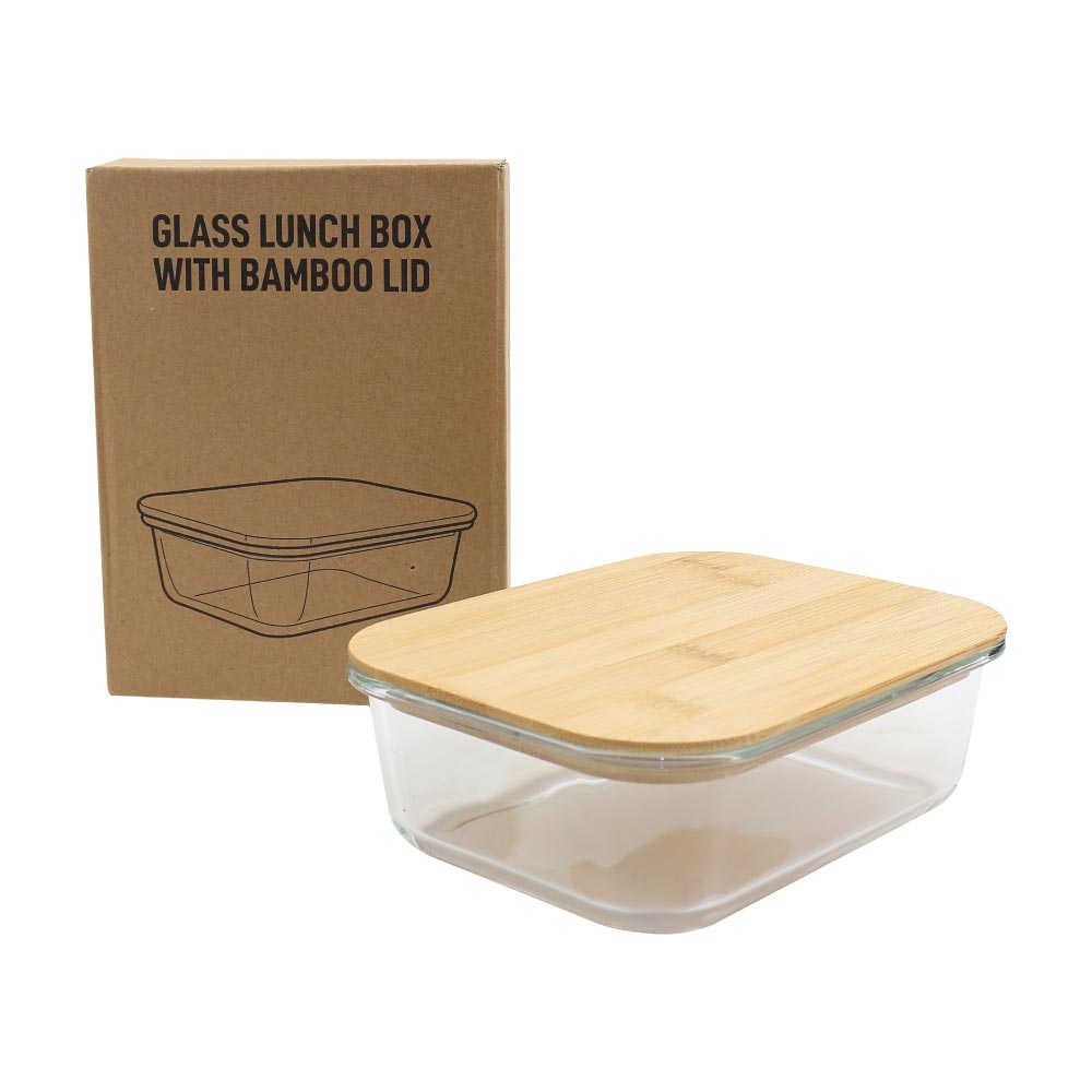 Glass Lunch Box with Bamboo Lid - Image 4