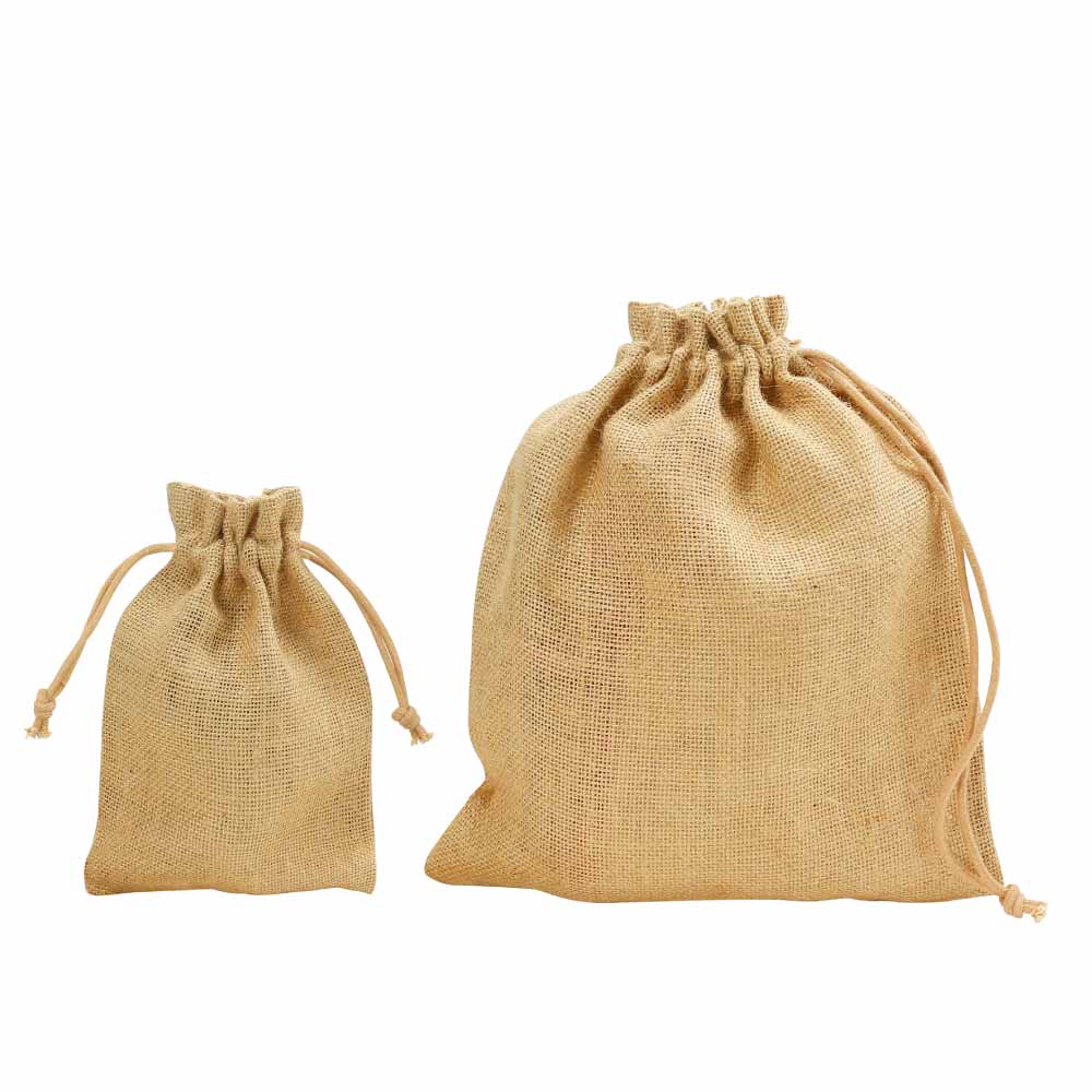 Jute Drawstring Pouches in A4 and A5 Size - Image 4