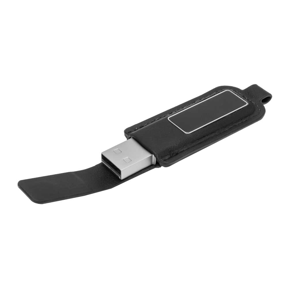 Light-Up Logo Leather Cover USB Flash Drives 32GB - Image 3