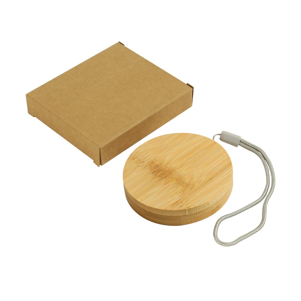Multi-Charging Cable Set in Round Bamboo Case - Image 4