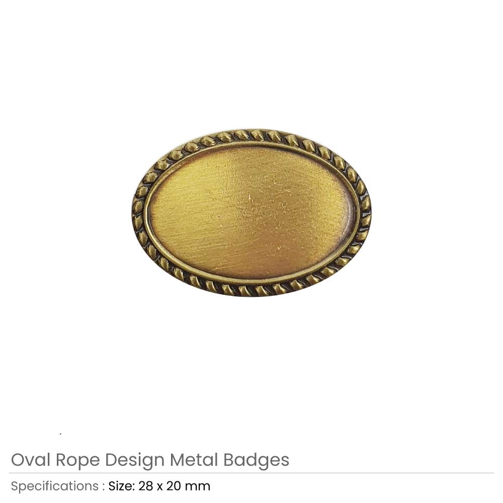 Oval Rope Design Logo Badges - Image 5
