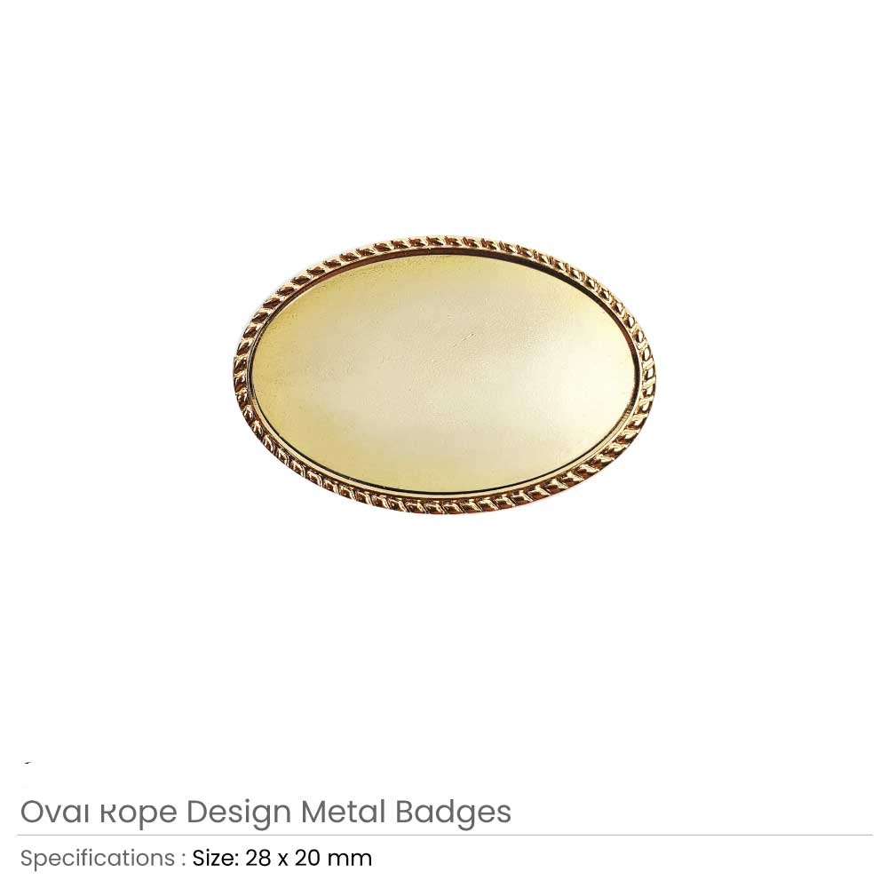 Oval Rope Design Logo Badges - Image 4