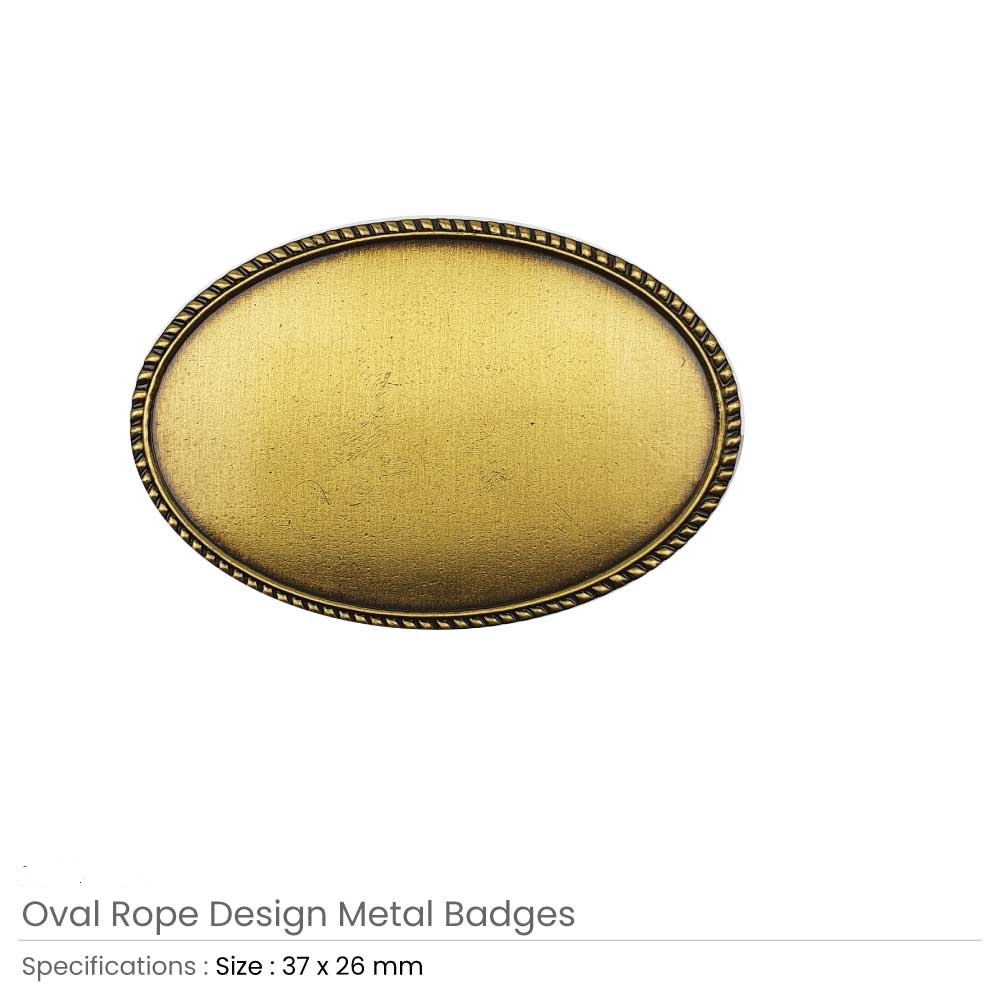 Oval Rope Design Logo Badges - Image 5