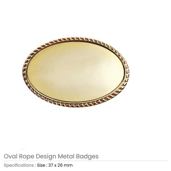 Oval Rope Design Logo Badges - Image 3