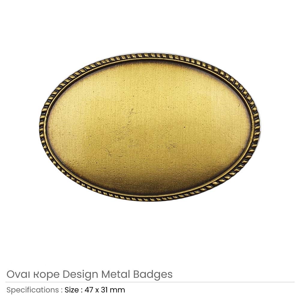 Oval Rope Design Logo Badges - Image 5